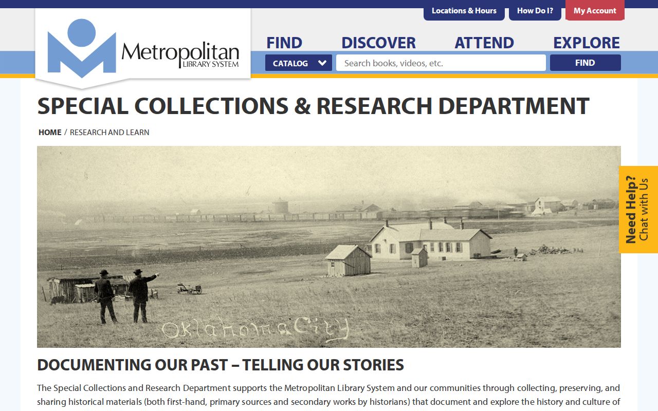 Midwest City city directory research through Metro Library Special Collections