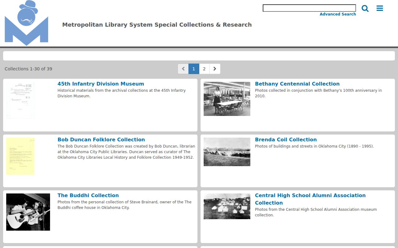 Midwest City previous residents research in Metro Library digital collections