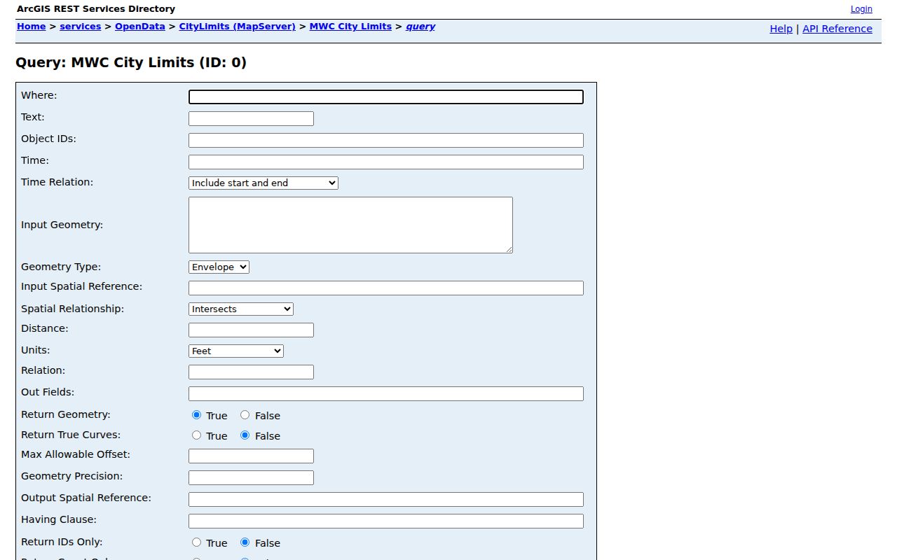 Midwest City ZIP code directory OpenData city limits query